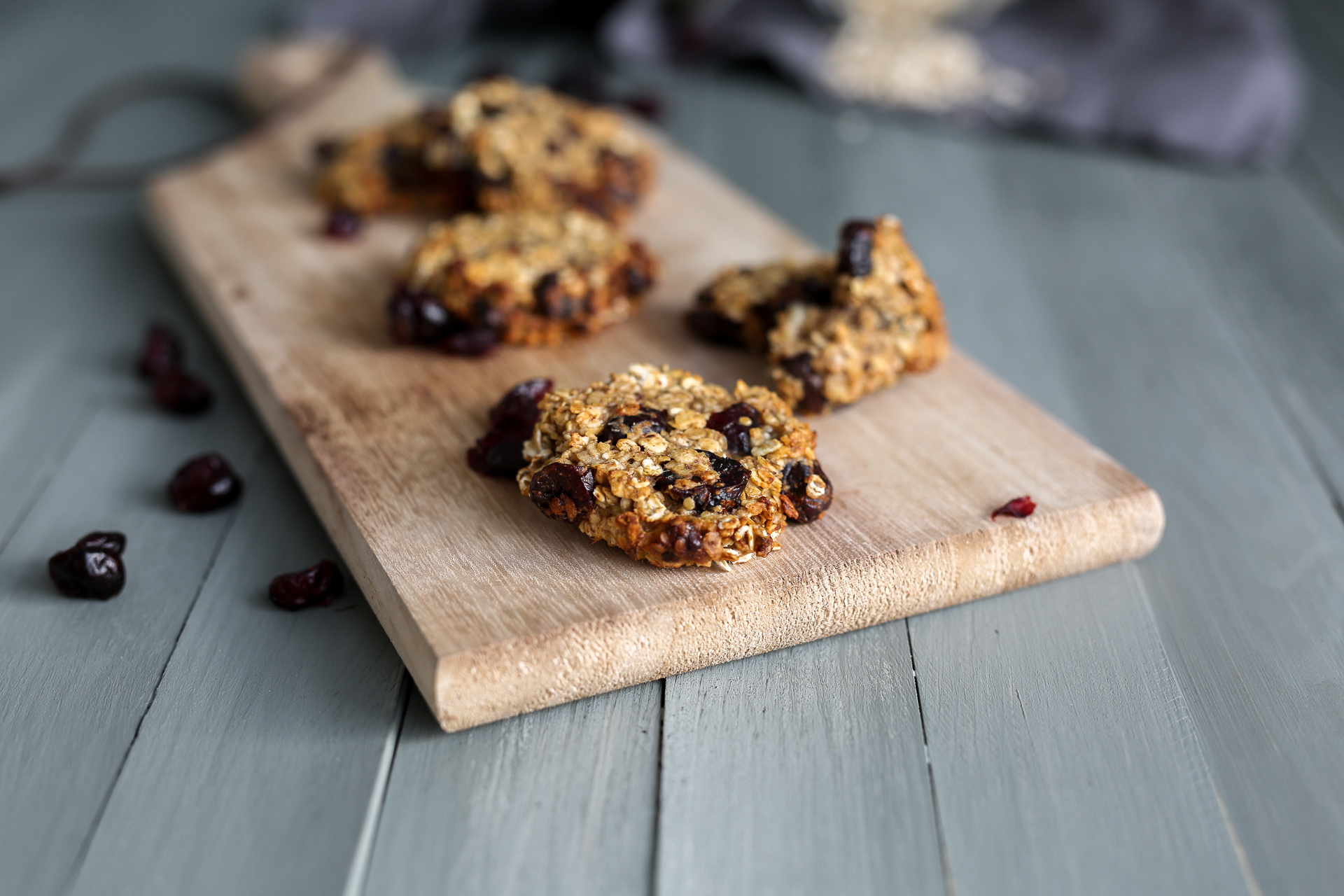 MUSli Kekse | Glutenfreie Cookies Mit Banane Und Cranberries